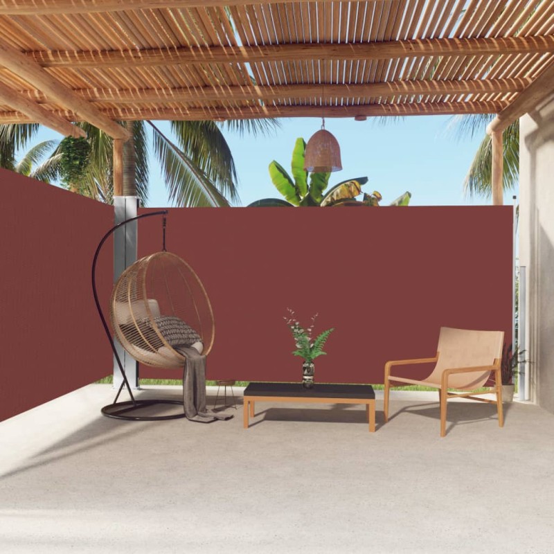 vidaXL Seitenmarkise Ausziehbar Braun 180x600 cm vidaXL Seitenmarkise Ausziehbar Braun 180x600 cm