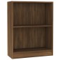 vidaXL Bücherregal Braun Eichen-Optik 60x24x74,5 cm Holzwerkstoff vidaXL Bücherregal Braun Eichen-Optik 60x24x74,5 cm Holzwerkstoff