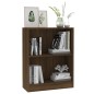 vidaXL Bücherregal Braun Eichen-Optik 60x24x74,5 cm Holzwerkstoff vidaXL Bücherregal Braun Eichen-Optik 60x24x74,5 cm Holzwerkstoff
