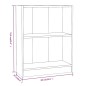 vidaXL Bücherregal Braun Eichen-Optik 60x24x74,5 cm Holzwerkstoff vidaXL Bücherregal Braun Eichen-Optik 60x24x74,5 cm Holzwerkstoff
