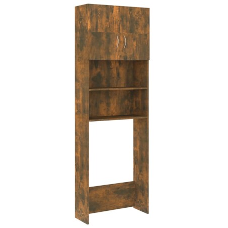 vidaXL Waschmaschinenschrank Räuchereiche 64x25,5x190 cm