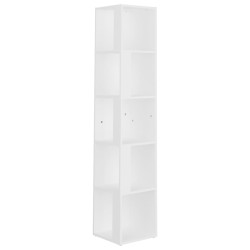 vidaXL Eckregal Weiß 33x33x164,5 cm Holzwerkstoff