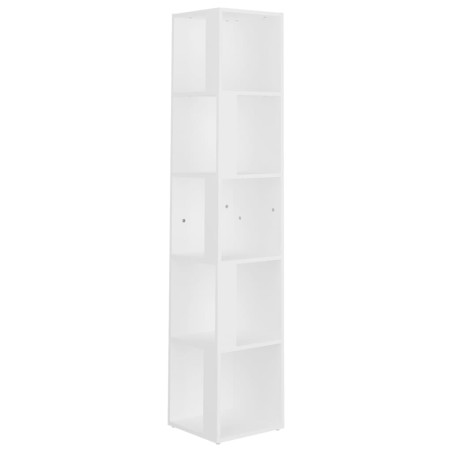 vidaXL Eckregal Weiß 33x33x164,5 cm Holzwerkstoff