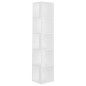vidaXL Eckregal Weiß 33x33x164,5 cm Holzwerkstoff vidaXL Eckregal Weiß 33x33x164,5 cm Holzwerkstoff