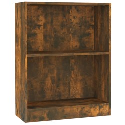 vidaXL Bücherregal Räuchereiche 60x24x76 cm Holzwerkstoff