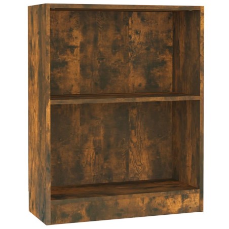 vidaXL Bücherregal Räuchereiche 60x24x76 cm Holzwerkstoff