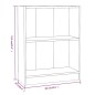 vidaXL Bücherregal Räuchereiche 60x24x76 cm Holzwerkstoff vidaXL Bücherregal Räuchereiche 60x24x76 cm Holzwerkstoff
