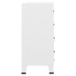 vidaXL Industrial Kommode mit Schubladen Weiß 78x40x93 cm Metall vidaXL Industrial Kommode mit Schubladen Weiß 78x40x93 cm Metall