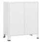 vidaXL Industrial Kommode mit Schubladen Weiß 78x40x93 cm Metall vidaXL Industrial Kommode mit Schubladen Weiß 78x40x93 cm Metall
