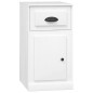 vidaXL Beistellschrank mit Schublade Hochglanz-Weiß 40x50x75 cm vidaXL Beistellschrank mit Schublade Hochglanz-Weiß 40x50x75 cm