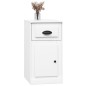 vidaXL Beistellschrank mit Schublade Hochglanz-Weiß 40x50x75 cm vidaXL Beistellschrank mit Schublade Hochglanz-Weiß 40x50x75 cm