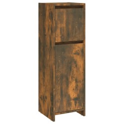 vidaXL Badezimmerschrank Räuchereiche 30x30x95 cm Holzwerkstoff