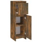 vidaXL Badezimmerschrank Räuchereiche 30x30x95 cm Holzwerkstoff vidaXL Badezimmerschrank Räuchereiche 30x30x95 cm Holzwerkstoff