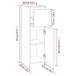 vidaXL Badezimmerschrank Räuchereiche 30x30x95 cm Holzwerkstoff vidaXL Badezimmerschrank Räuchereiche 30x30x95 cm Holzwerkstoff