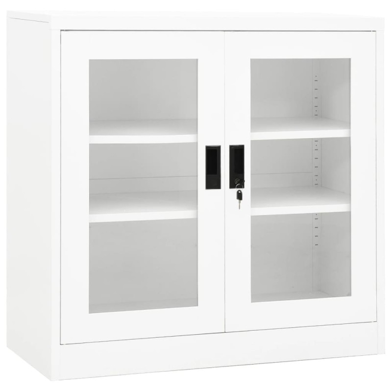 vidaXL Büroschrank Weiß 90x40x90 cm Stahl vidaXL Büroschrank Weiß 90x40x90 cm Stahl