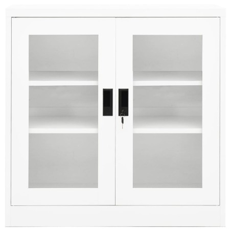 vidaXL Büroschrank Weiß 90x40x90 cm Stahl 