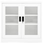 vidaXL Büroschrank Weiß 90x40x90 cm Stahl vidaXL Büroschrank Weiß 90x40x90 cm Stahl