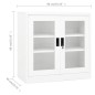vidaXL Büroschrank Weiß 90x40x90 cm Stahl vidaXL Büroschrank Weiß 90x40x90 cm Stahl
