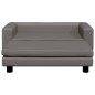 vidaXL Hundebett mit Verlängerung Grau 100x50x30 cm Kunstleder vidaXL Hundebett mit Verlängerung Grau 100x50x30 cm Kunstleder