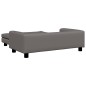 vidaXL Hundebett mit Verlängerung Grau 100x50x30 cm Kunstleder vidaXL Hundebett mit Verlängerung Grau 100x50x30 cm Kunstleder