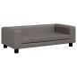 vidaXL Hundebett mit Verlängerung Grau 100x50x30 cm Kunstleder vidaXL Hundebett mit Verlängerung Grau 100x50x30 cm Kunstleder