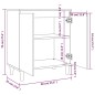 vidaXL Sideboard Räuchereiche 60x35x70 cm Holzwerkstoff vidaXL Sideboard Räuchereiche 60x35x70 cm Holzwerkstoff
