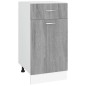 vidaXL Unterschrank mit Schublade Grau Sonoma 40x46x81,5 cm vidaXL Unterschrank mit Schublade Grau Sonoma 40x46x81,5 cm