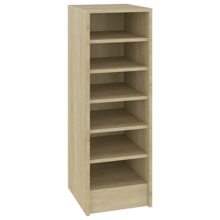 vidaXL Schuhschrank Sonoma-Eiche 31,5x35x90 cm Holzwerkstoff