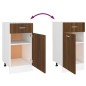 vidaXL Unterschrank mit Schublade Braun Eichen-Optik 40x46x81,5 cm vidaXL Unterschrank mit Schublade Braun Eichen-Optik 40x46x81,5 cm