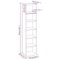 vidaXL CD-Regal Braun Eichen-Optik 21x20x88 cm Holzwerkstoff vidaXL CD-Regal Braun Eichen-Optik 21x20x88 cm Holzwerkstoff