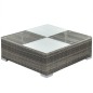 5-tlg. Garten-Lounge-Set mit Auflagen Poly Rattan Grau 5-tlg. Garten-Lounge-Set mit Auflagen Poly Rattan Grau