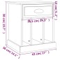 vidaXL Nachttische 2 Stk. Weiß 43x36x50 cm vidaXL Nachttische 2 Stk. Weiß 43x36x50 cm