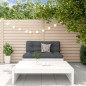 vidaXL 2-tlg. Garten-Lounge-Set mit Kissen Weiß Massivholz vidaXL 2-tlg. Garten-Lounge-Set mit Kissen Weiß Massivholz