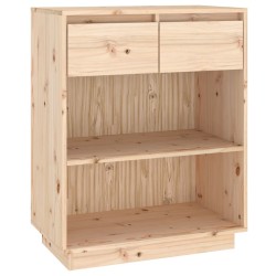 vidaXL Beistellschrank 60x34x75 cm Massivholz Kiefer