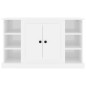 vidaXL Sideboard Hochglanz-Weiß 100x35,5x60 cm Holzwerkstoff vidaXL Sideboard Hochglanz-Weiß 100x35,5x60 cm Holzwerkstoff