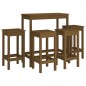 vidaXL 5-tlg. Bar-Set Honigbraun Massivholz Kiefer vidaXL 5-tlg. Bar-Set Honigbraun Massivholz Kiefer