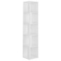 vidaXL Eckregal Hochglanz-Weiß 33x33x164,5 cm Holzwerkstoff vidaXL Eckregal Hochglanz-Weiß 33x33x164,5 cm Holzwerkstoff