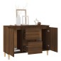 vidaXL Sideboard Braun Eichen-Optik 103,5x35x70 cm Holzwerkstoff vidaXL Sideboard Braun Eichen-Optik 103,5x35x70 cm Holzwerkstoff