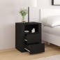 vidaXL Nachttisch Schwarz 50x36x60 cm Holzwerkstoff vidaXL Nachttisch Schwarz 50x36x60 cm Holzwerkstoff