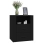 vidaXL Nachttisch Schwarz 50x36x60 cm Holzwerkstoff vidaXL Nachttisch Schwarz 50x36x60 cm Holzwerkstoff