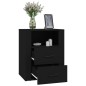 vidaXL Nachttisch Schwarz 50x36x60 cm Holzwerkstoff vidaXL Nachttisch Schwarz 50x36x60 cm Holzwerkstoff