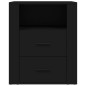 vidaXL Nachttisch Schwarz 50x36x60 cm Holzwerkstoff vidaXL Nachttisch Schwarz 50x36x60 cm Holzwerkstoff