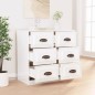 vidaXL Sideboard Hochglanz-Weiß 70x35,5x67,5 cm Holzwerkstoff vidaXL Sideboard Hochglanz-Weiß 70x35,5x67,5 cm Holzwerkstoff