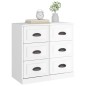 vidaXL Sideboard Hochglanz-Weiß 70x35,5x67,5 cm Holzwerkstoff vidaXL Sideboard Hochglanz-Weiß 70x35,5x67,5 cm Holzwerkstoff