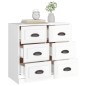vidaXL Sideboard Hochglanz-Weiß 70x35,5x67,5 cm Holzwerkstoff vidaXL Sideboard Hochglanz-Weiß 70x35,5x67,5 cm Holzwerkstoff