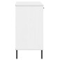 vidaXL Sideboard OSLO mit Metallbeinen Weiß 113x40x77 cm Massivholz vidaXL Sideboard OSLO mit Metallbeinen Weiß 113x40x77 cm Massivholz