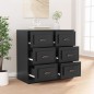 vidaXL Sideboard Schwarz 70x35,5x67,5 cm Holzwerkstoff vidaXL Sideboard Schwarz 70x35,5x67,5 cm Holzwerkstoff