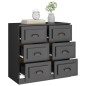 vidaXL Sideboard Schwarz 70x35,5x67,5 cm Holzwerkstoff vidaXL Sideboard Schwarz 70x35,5x67,5 cm Holzwerkstoff