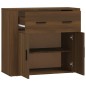 vidaXL Sideboard Braun Eichen-Optik 80x33x70 cm Holzwerkstoff vidaXL Sideboard Braun Eichen-Optik 80x33x70 cm Holzwerkstoff