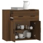 vidaXL Sideboard Braun Eichen-Optik 80x33x70 cm Holzwerkstoff vidaXL Sideboard Braun Eichen-Optik 80x33x70 cm Holzwerkstoff